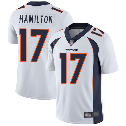 Men Denver Broncos #17 DaeSean Hamilton White Vapor Untouchable Limited Player Football NFL Jersey->denver broncos->NFL Jersey